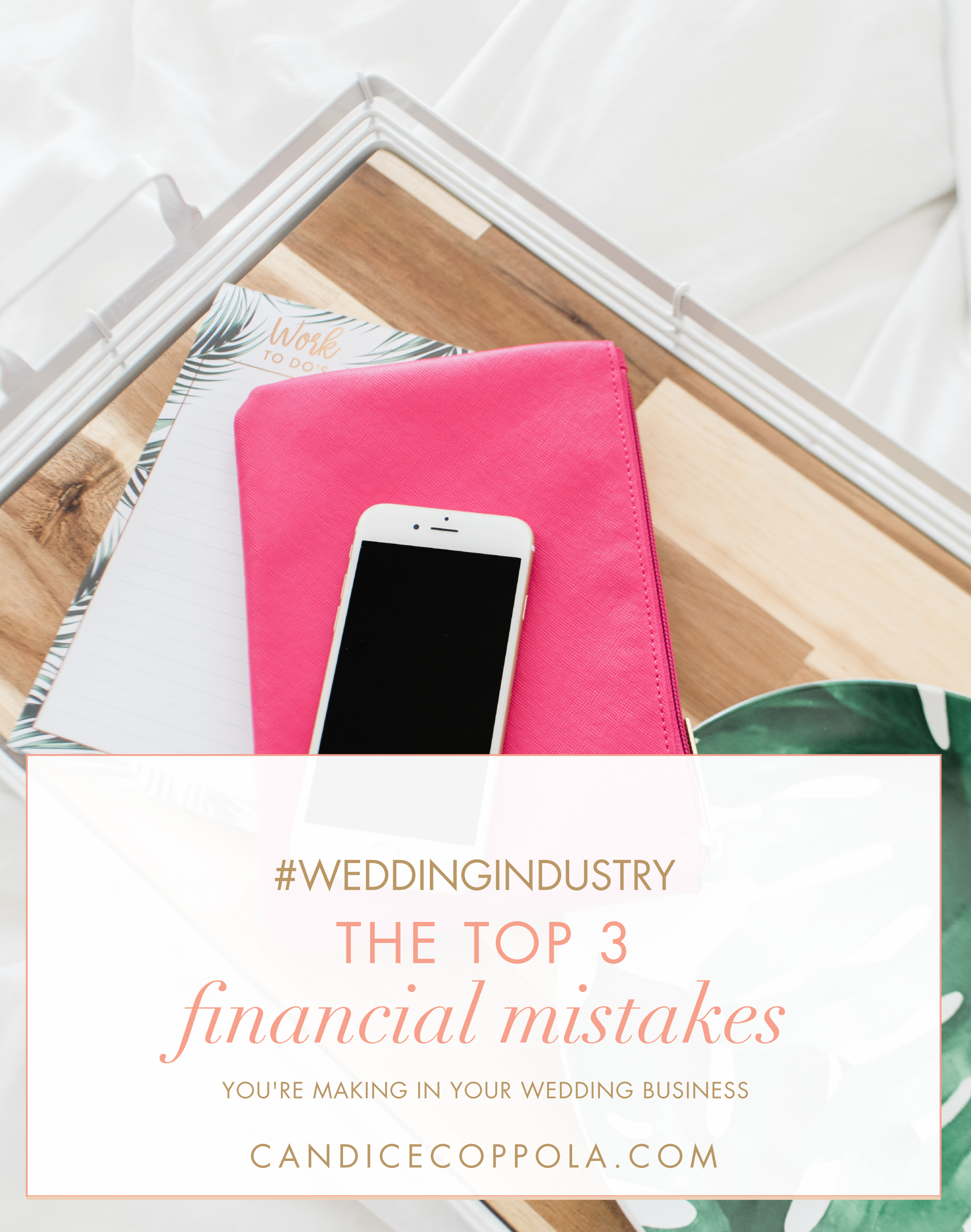 Michelle Loretta from Sage Wedding Pro's shares the top 3 financial mistakes you're making in your wedding business... via candicecoppola.com