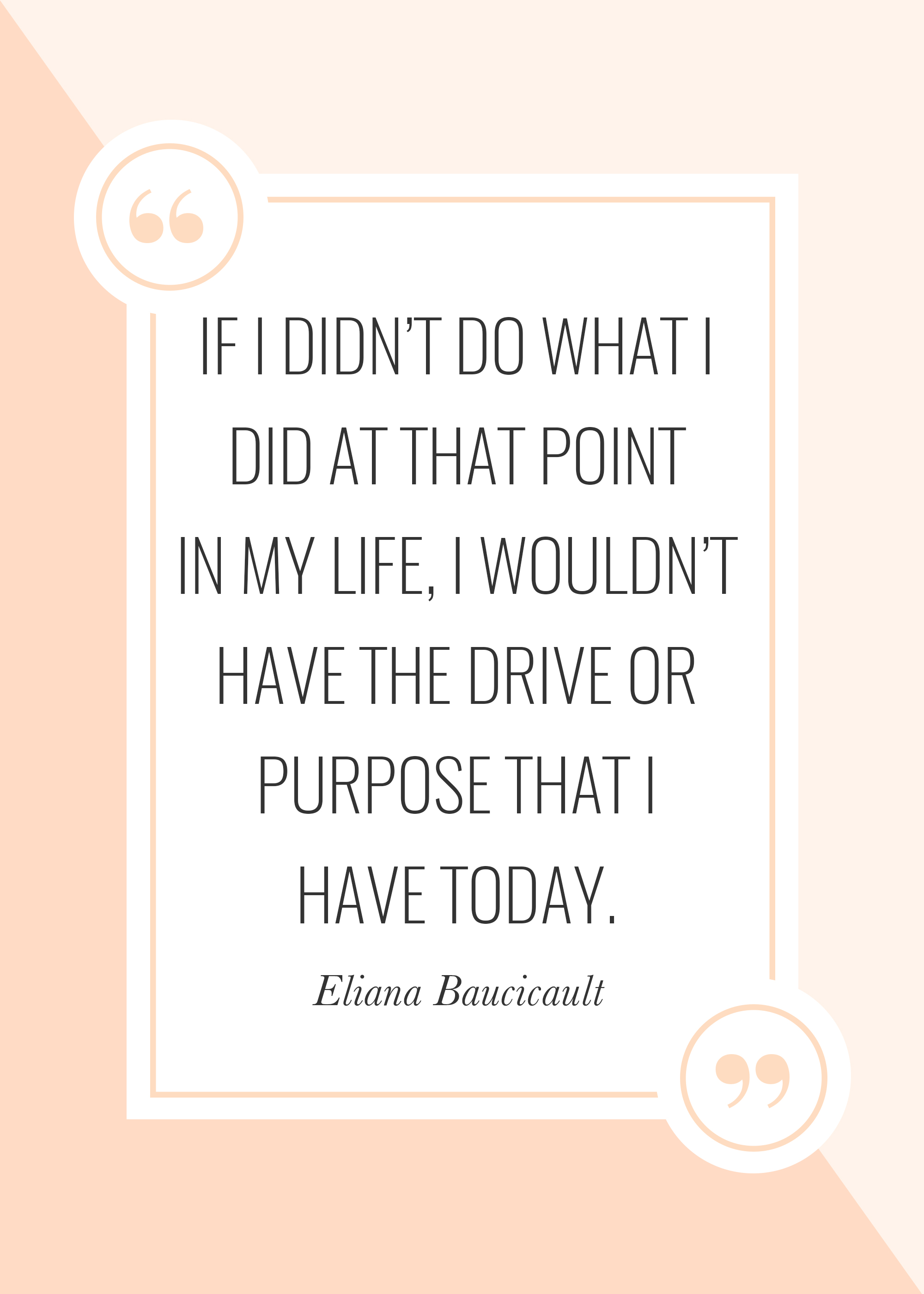 If I didn't do what I did at that point in my life, I wouldn't have the drive or purpose that I have today. -- Eliana Baucicault discusses celebrating diversity and why she started her magazine, The B Collective, on The Power in Purpose podcast