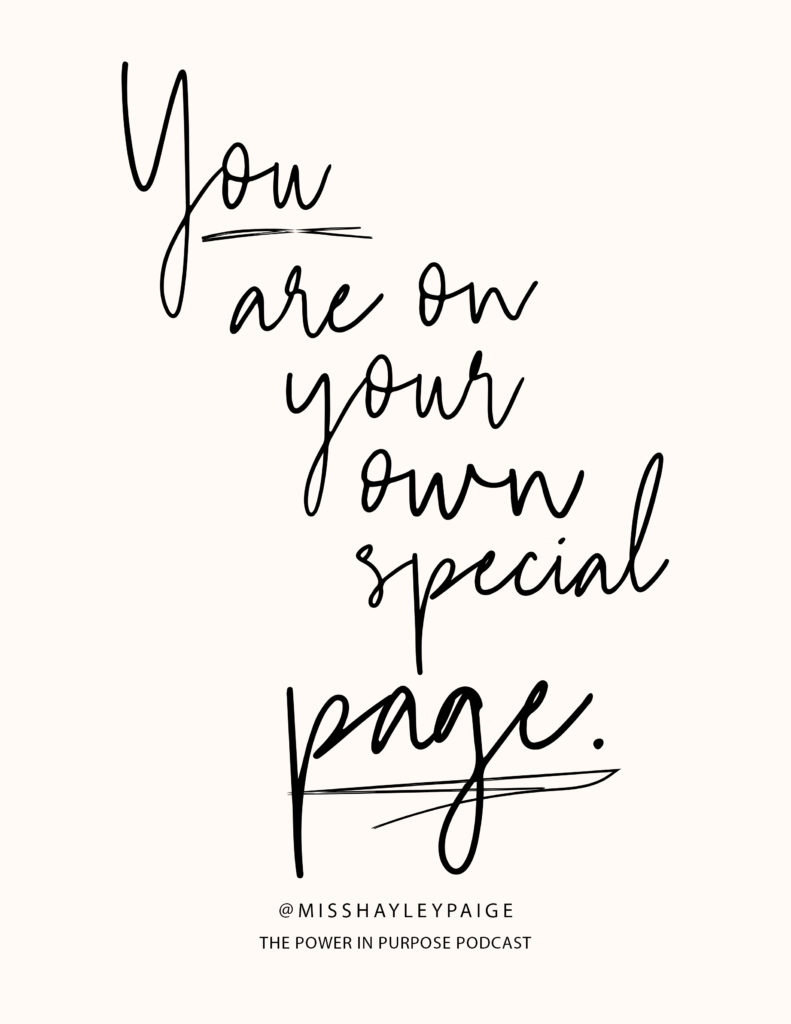 Hayley Paige on embracing your own journey, "You are on your own special page."