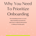 The importance of prioritizing the customer onboarding process.