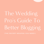 The wedding pro's ultimate guide to writing better blog posts with Jasper AI.