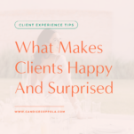 What surprises and delights clients?