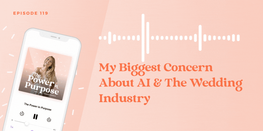 My biggest concern about artificial intelligence (AI) in the wedding industry sales.