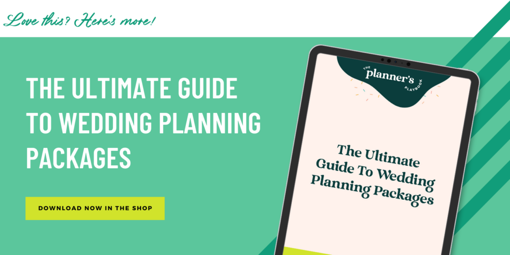The ultimate guide to wedding planner packages.