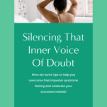 The cover of silence that inner voice of doubt in the wedding industry.