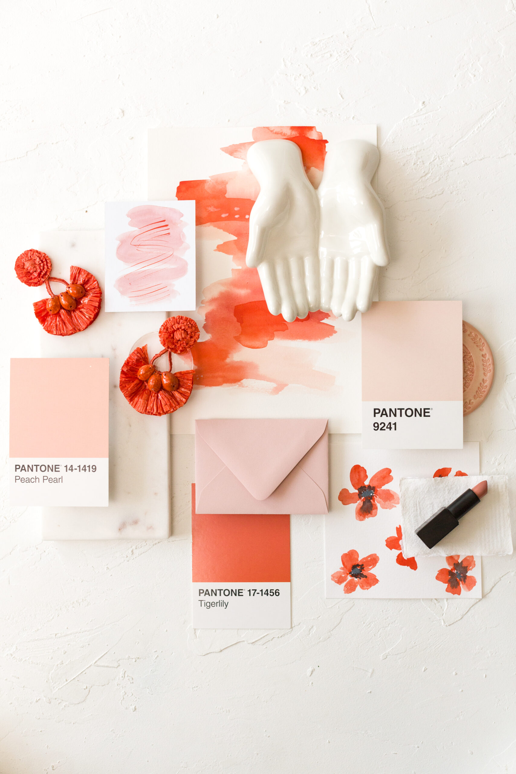 Pantone's new color palette for spring with imposter syndrome in the wedding industry.