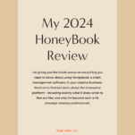 My 2024 honeybook review - is honeybook worth it?