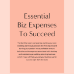 Key Business Expenses for Wedding Planners to Succeed