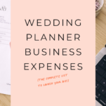 Expenses for a wedding planner business.