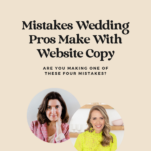 Every wedding pro I know is on the struggle bus this season with sales… And sure, most of what we're experiencing is part of the 'wedding gap' (and an election year), but could your website copy also be the problem? Worse, is your copy catfishing people?! Copywriter to wedding pros Andrea Shah joins me in this episode to talk about the four biggest mistakes she sees wedding pros making with their website copy and how to fix it. In this episode of The Power in Purpose podcast, Andrea shares the four BIGGEST mistakes wedding pros make with their website copy (number three was definitely my personal favorite).