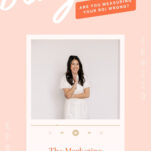 A woman in a white dress stands smiling with folded arms beneath text: "The Marketing Strategy Behind an Iconic Wedding Brand." The background is light pink with "binge it" in large script, capturing the creative touch of Verve Event Co and their expertise in event planning.